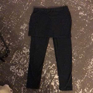 Leggings with attached skirt